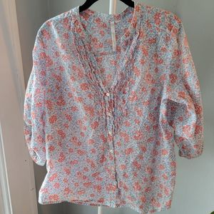 LC Lauren conrad floral shirt size large